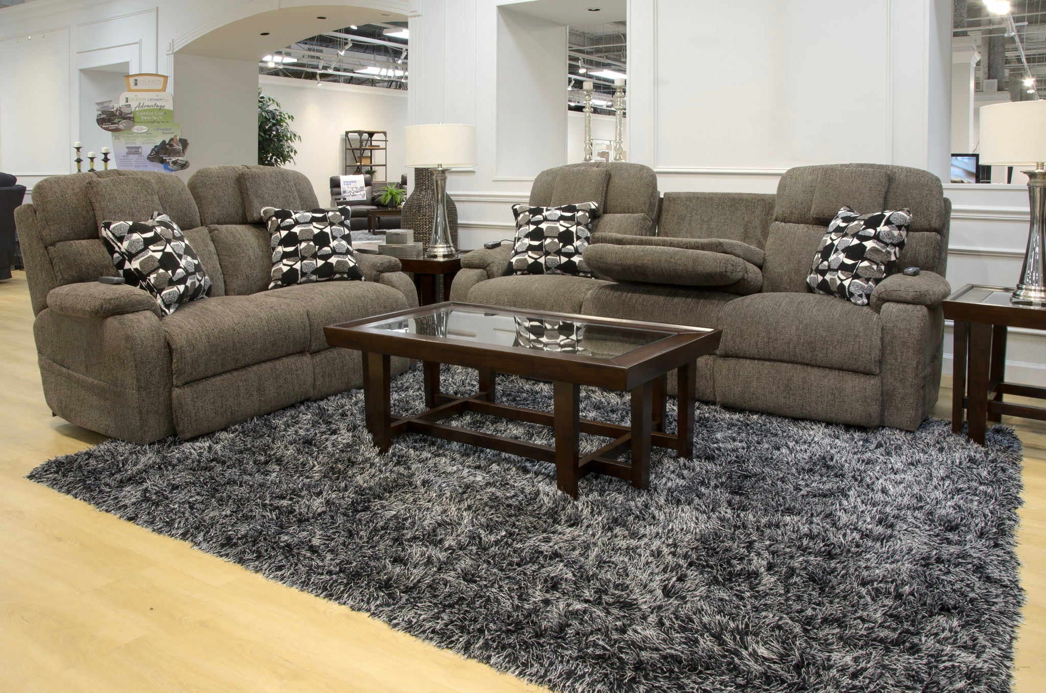 Oasis - Power Reclining  Loveseat - Fossil - Stylish Home Furniture