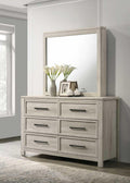 B318 - Mirror - Antique White - Stylish Home Furniture