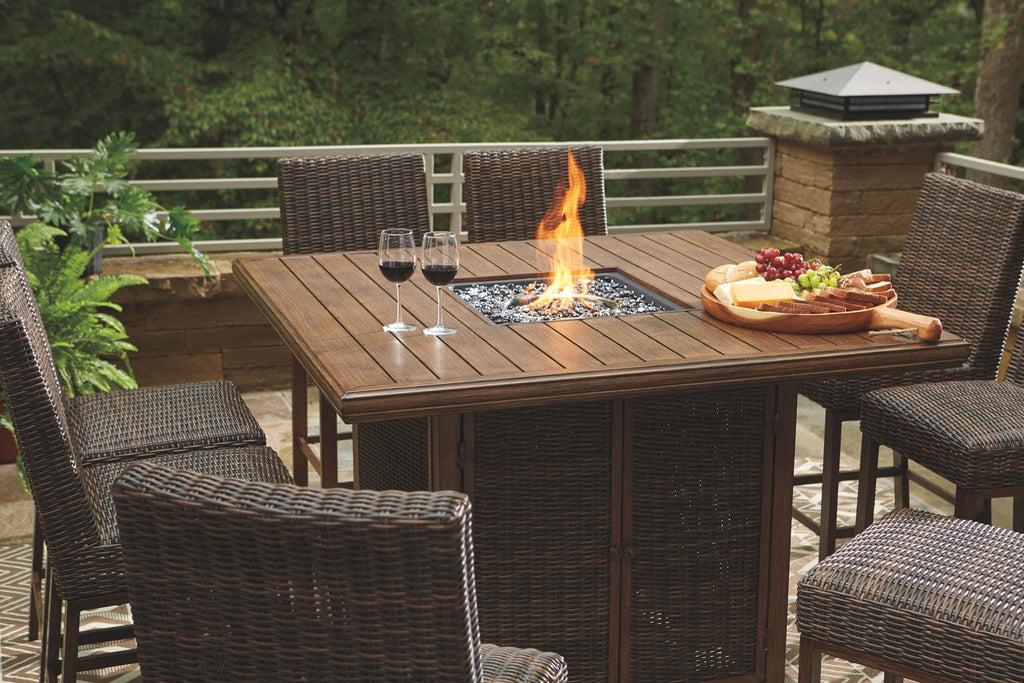 Paradise Trail - Outdoor Fire Pit Table Set - Stylish Home Furniture