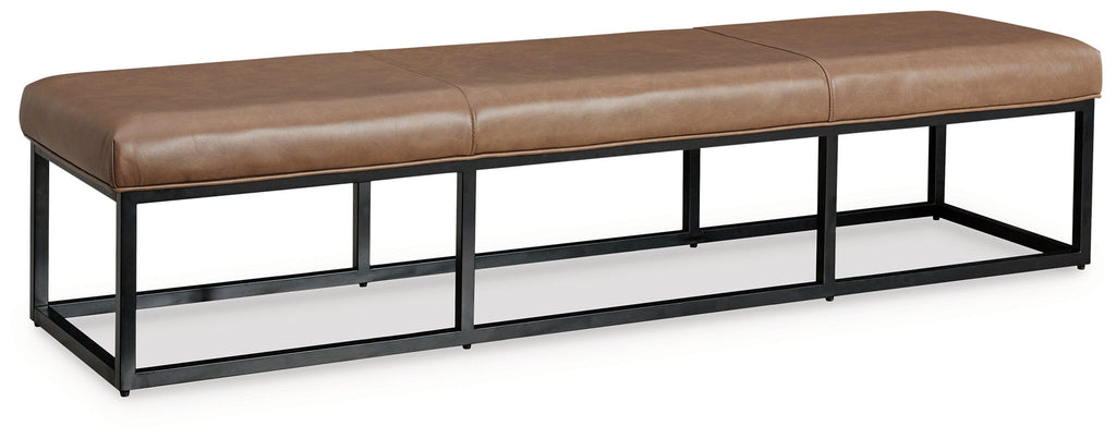Joston - Accent Bench - Caramel - Stylish Home Furniture