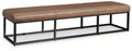 Joston - Accent Bench - Caramel - Stylish Home Furniture
