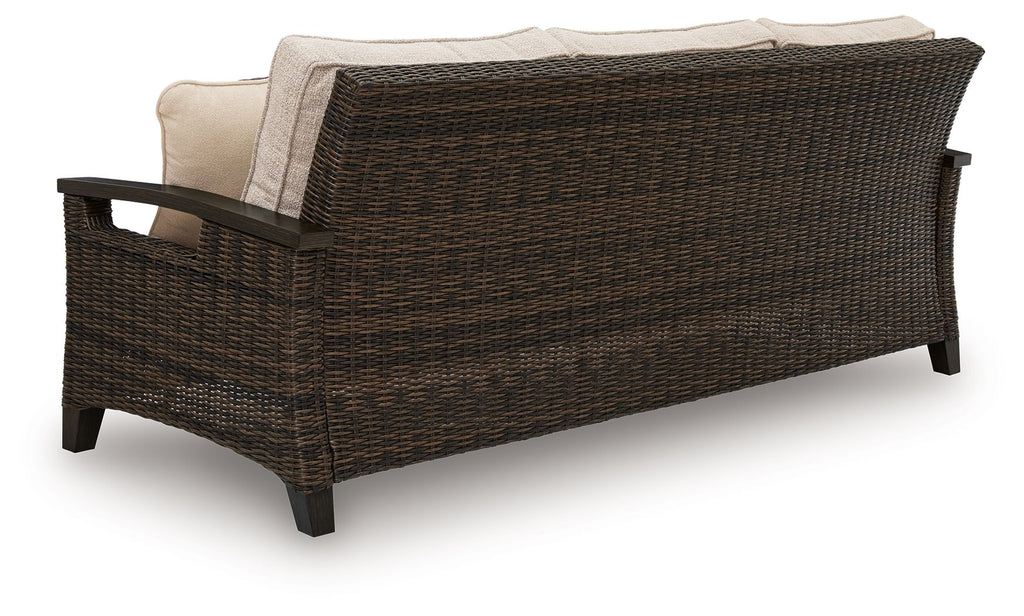 Monterey Point - Sofa With Cushion - Dark Brown - Stylish Home Furniture