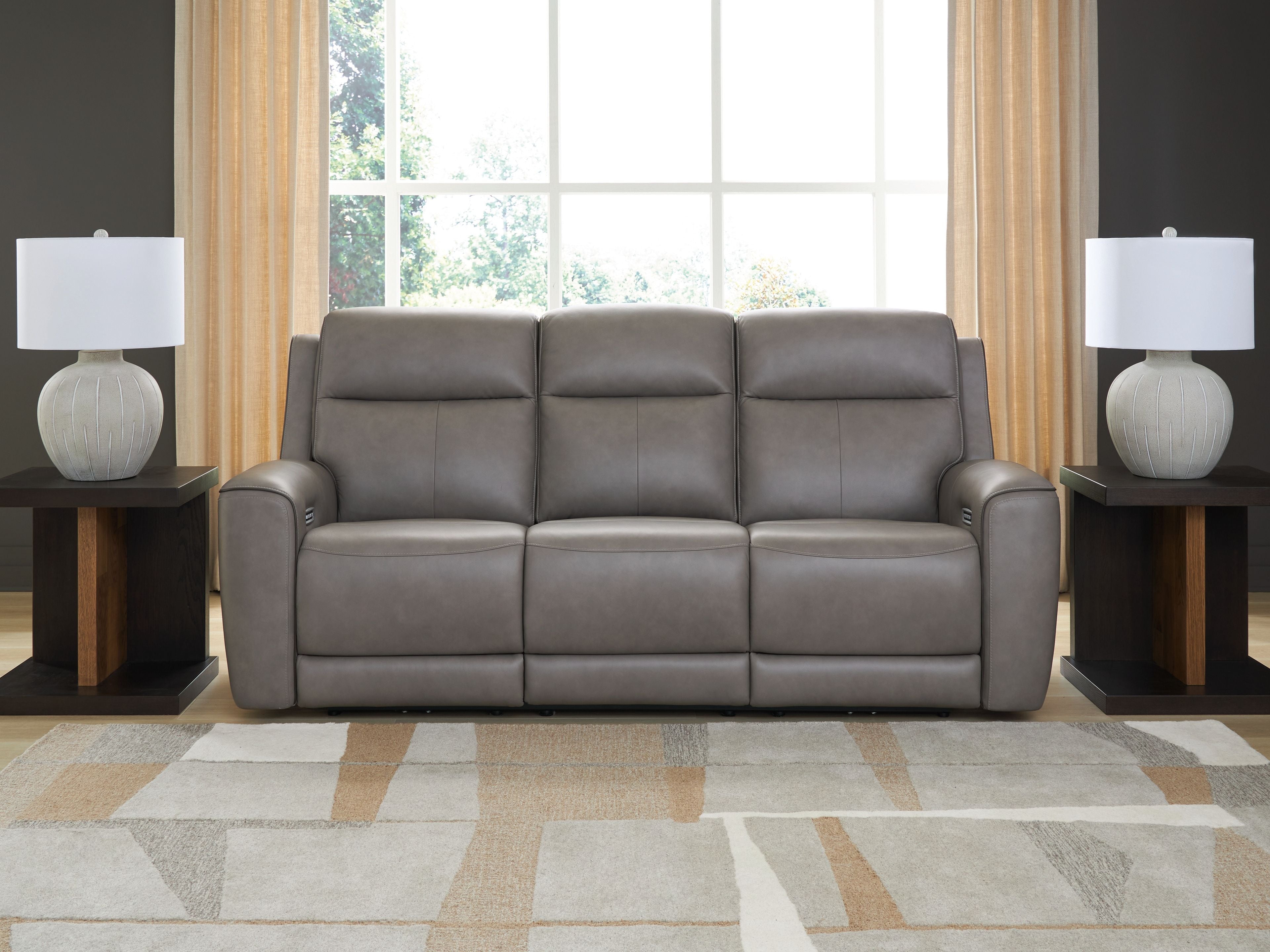 5Z-Comfort - Relaxation - Power Reclining Sofa With Adj Headrest - Stylish Home Furniture
