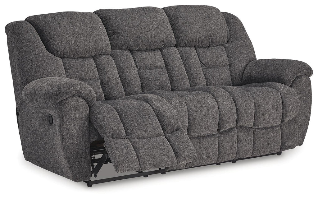 Foreside - Reclining Sofa - Charcoal - Stylish Home Furniture