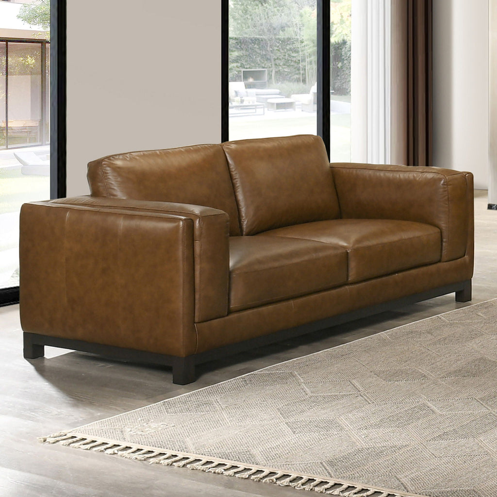 Sayer - Loveseat - Brown