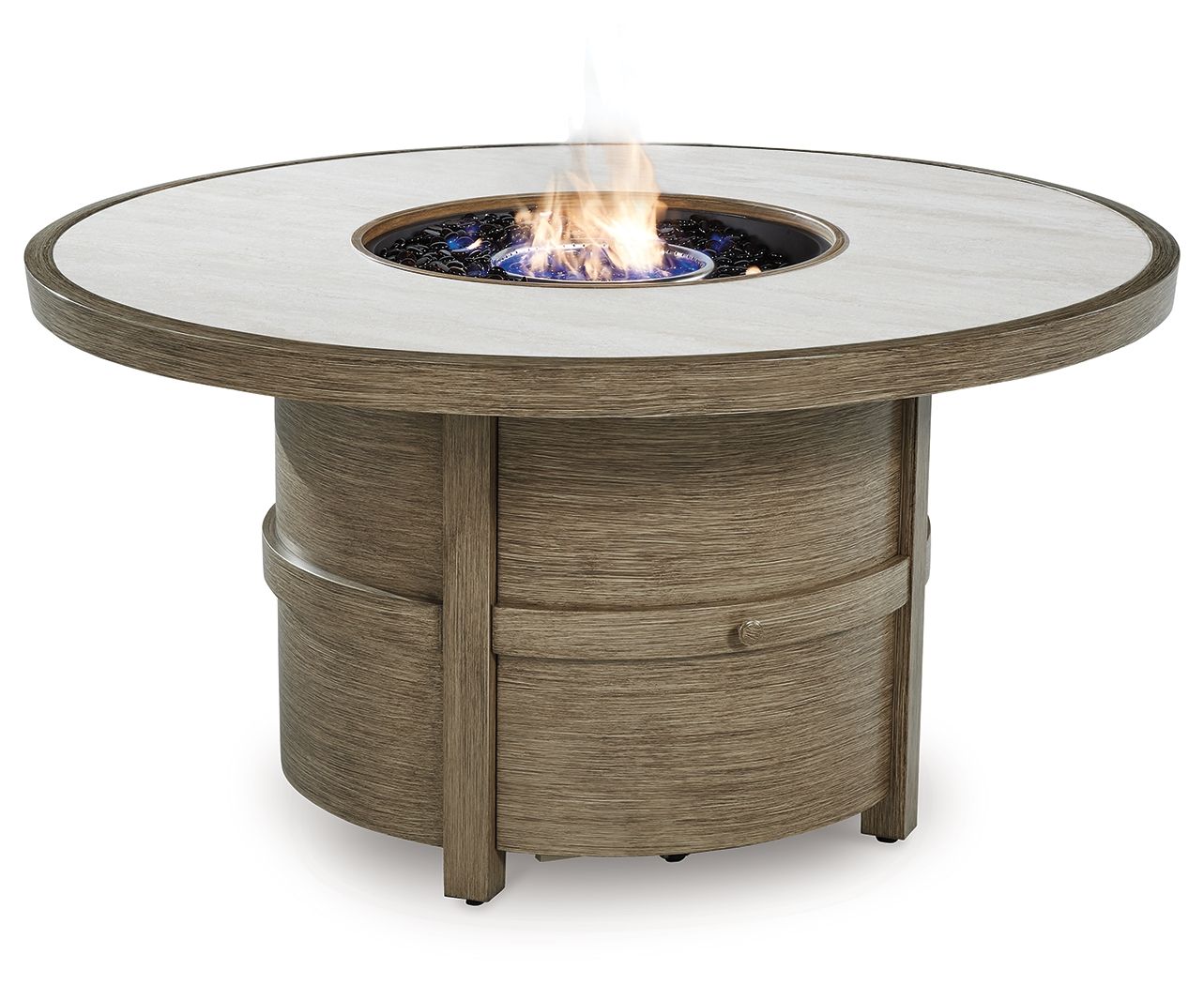 Rainier Ranch - Round Fire Pit Table - Beige - Stylish Home Furniture