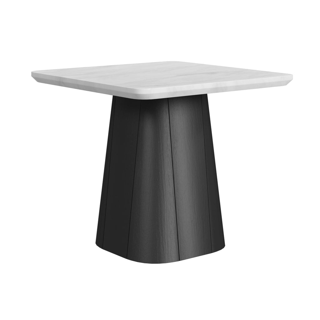 Edison - 2 Piece Occasional Table Set (Coffee Table & End Table) - White And Black - Stylish Home Furniture