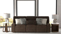 Zen - Power Reclining Sofa With CR3 Heat/Massage/Zero Gravity - Chocolate - Stylish Home Furniture