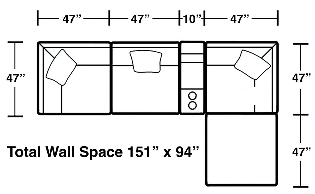 Posh - Modular Sectional And Ottoman - Stylish Home Furniture