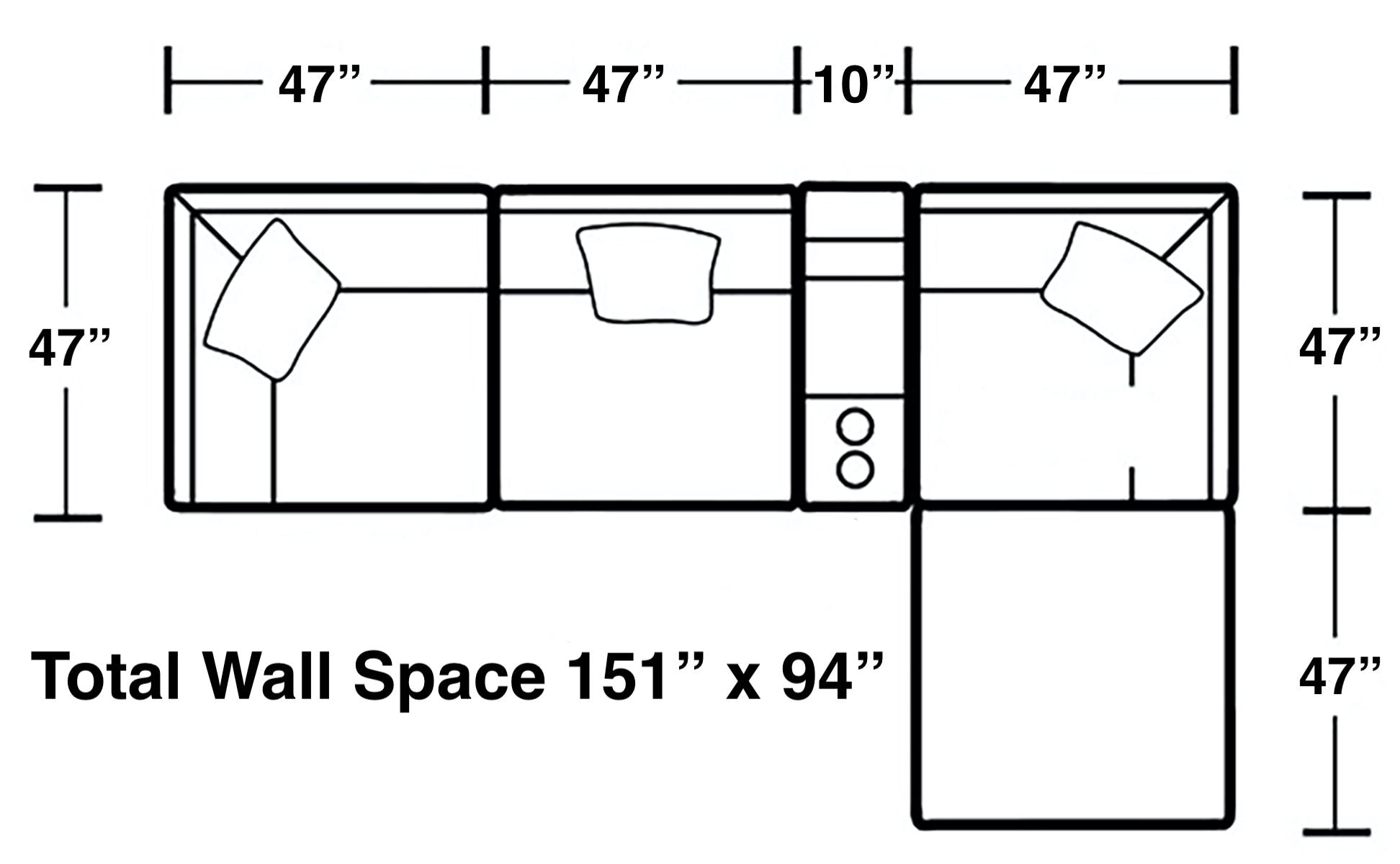 Posh - Modular Sectional And Ottoman - Stylish Home Furniture