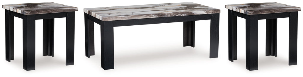 Jazmore - Occasional Table Set (Set of 3) - Dark Brown - Stylish Home Furniture