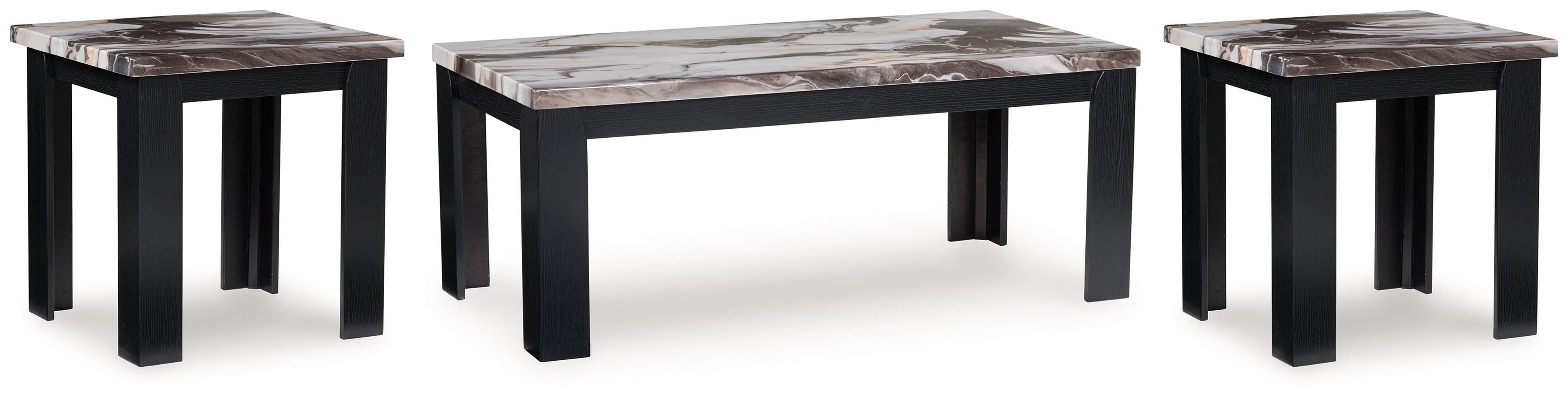 Jazmore - Occasional Table Set (Set of 3) - Dark Brown - Stylish Home Furniture