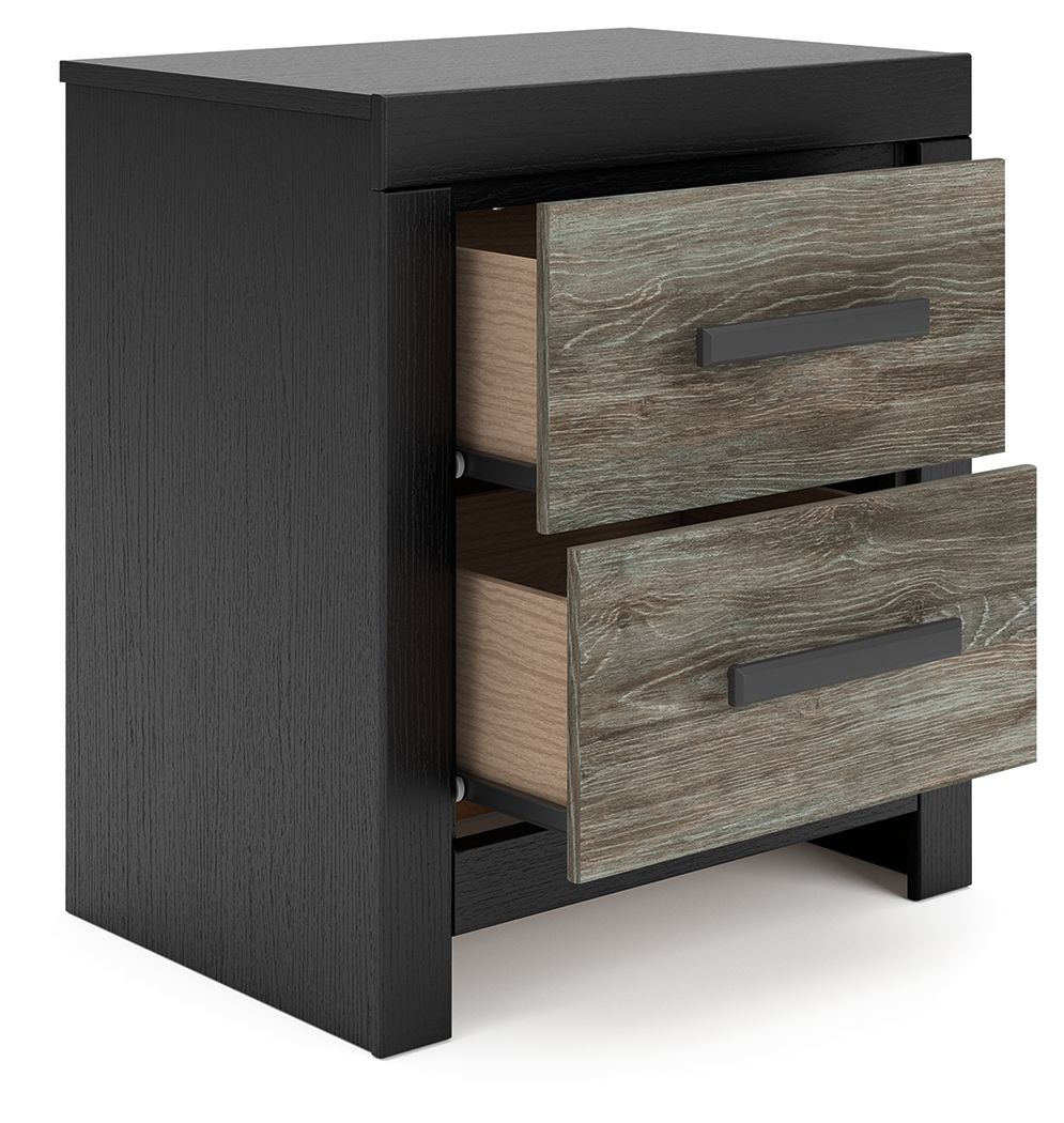 Broachmyn - Two Drawer Night Stand - Stylish Home Furniture