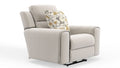 Micah - Power Headrest Power Deep Seat Lay Flat Recliner - Oatmeal - Stylish Home Furniture