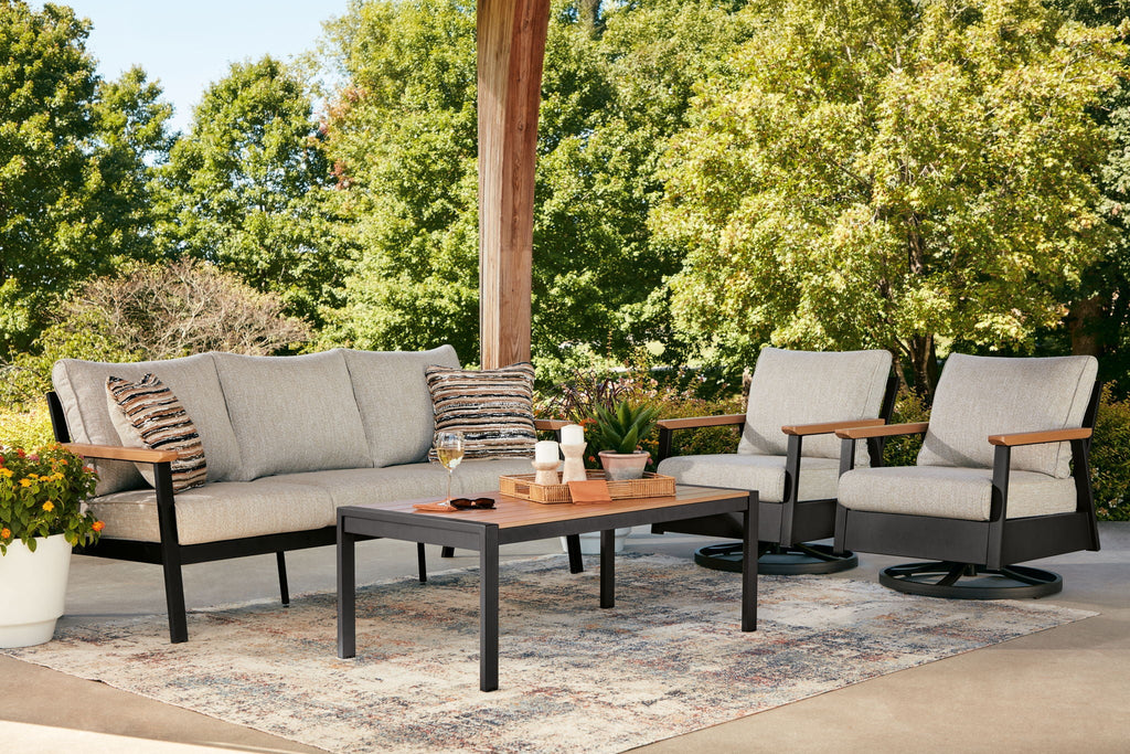 Carmel Highlands - Sofa, Chairs, Table Set (Set of 4) - Dark Brown - Stylish Home Furniture