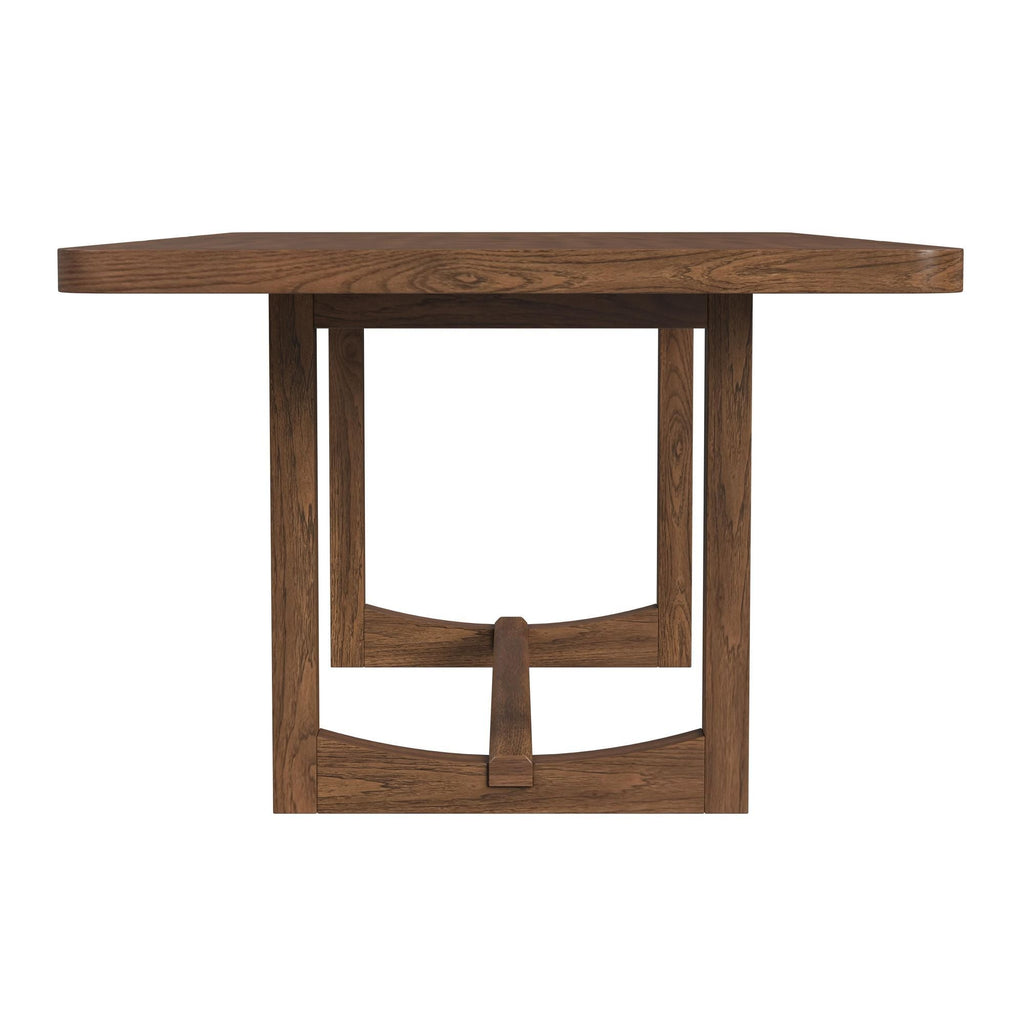 Glinda - Dining Table With 18" Leaf - Brown - Stylish Home Furniture