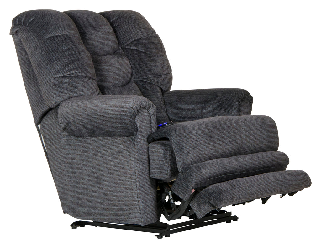 Malone - Power Lay Flat Recliner With Extended Ottoman - Stylish Home Furniture