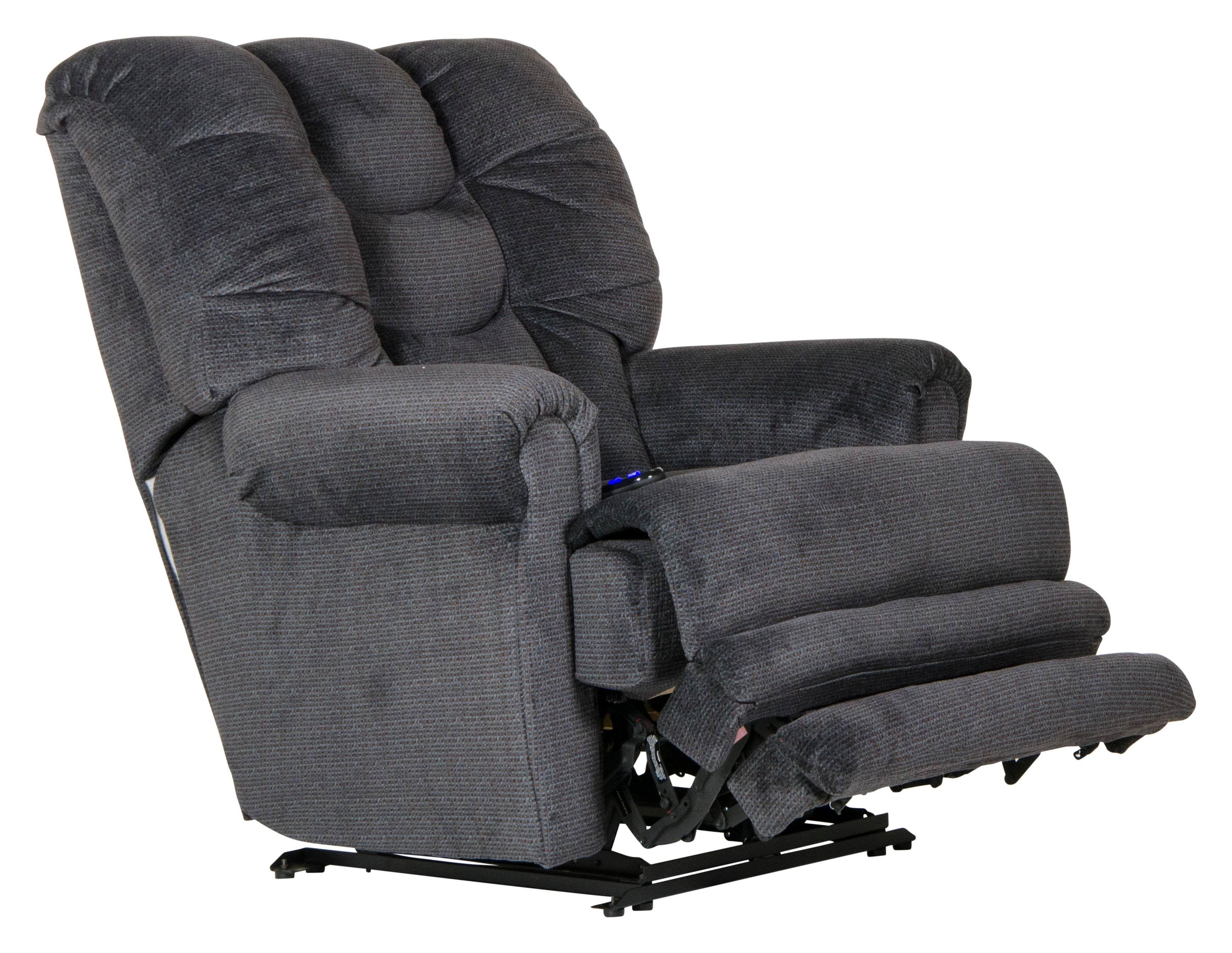 Malone - Power Lay Flat Recliner With Extended Ottoman - Stylish Home Furniture