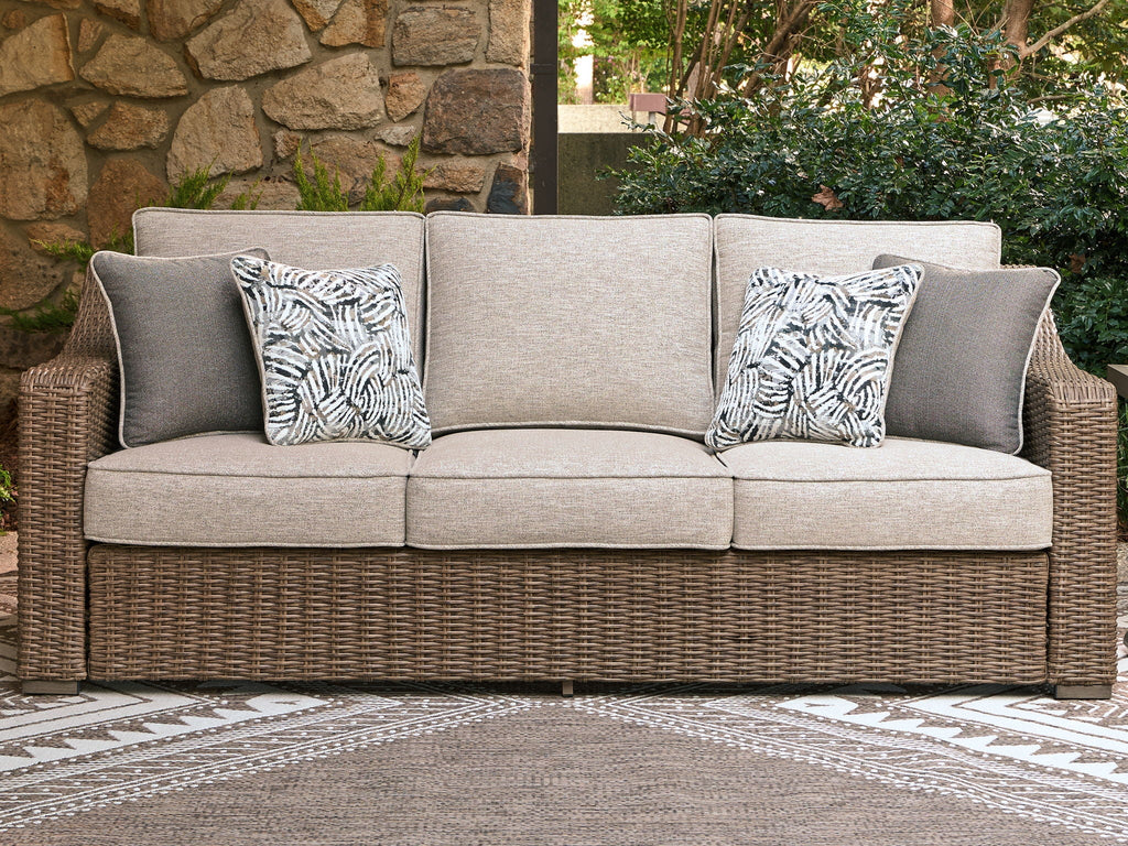 Laguna Heights - Sofa With Cushion - Beige - Stylish Home Furniture