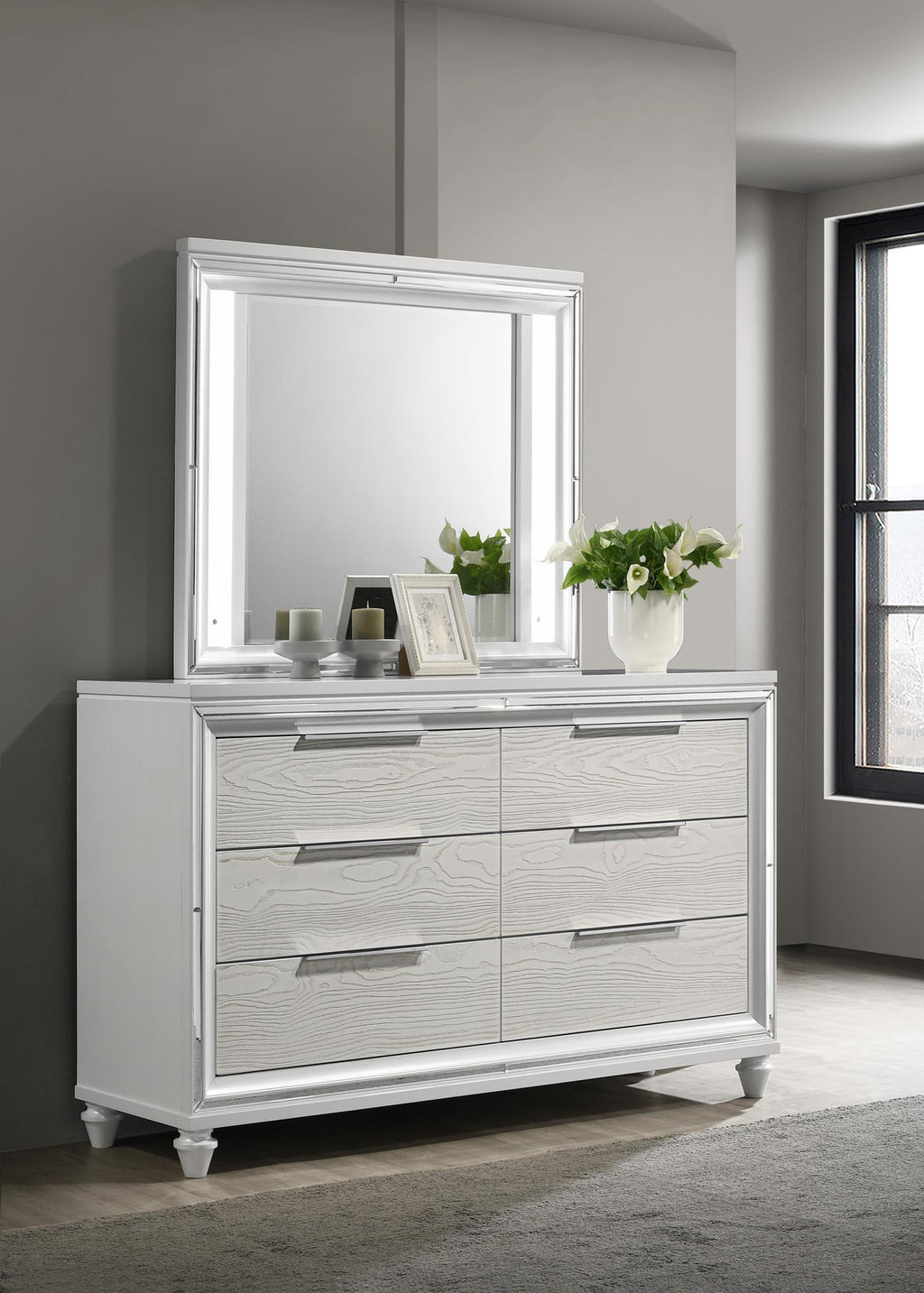 B027 - Mirror - Pale Almond - Stylish Home Furniture