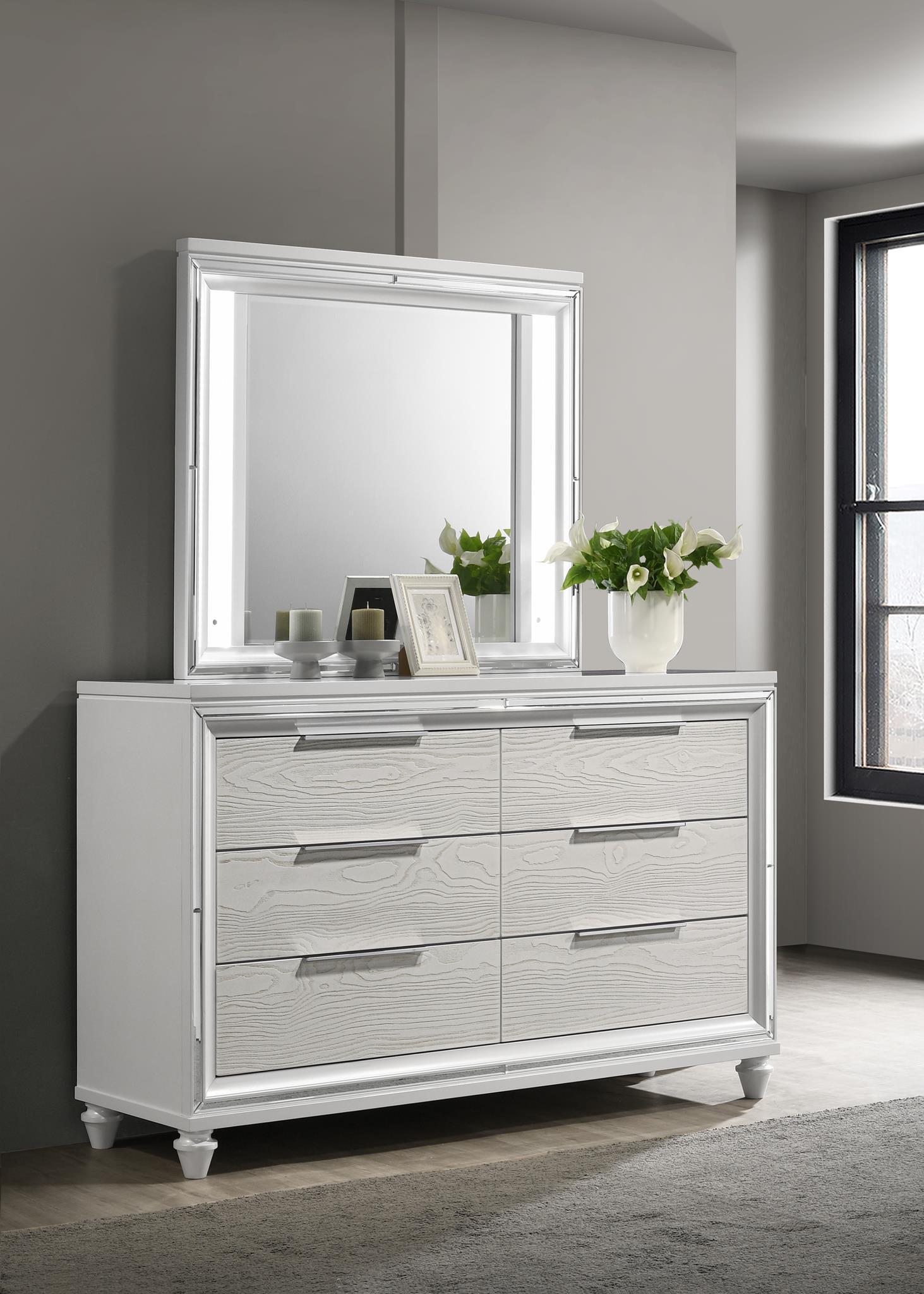 B027 - Mirror - Pale Almond - Stylish Home Furniture