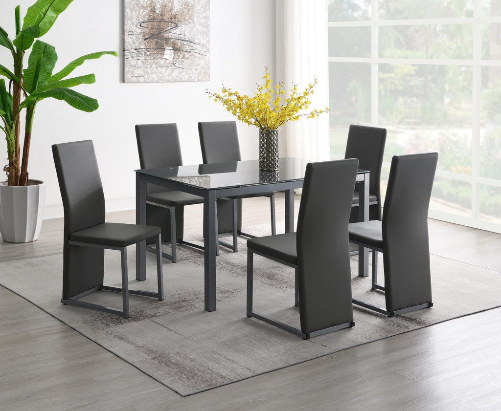 D227 - Dining Table - Charcoal - Stylish Home Furniture