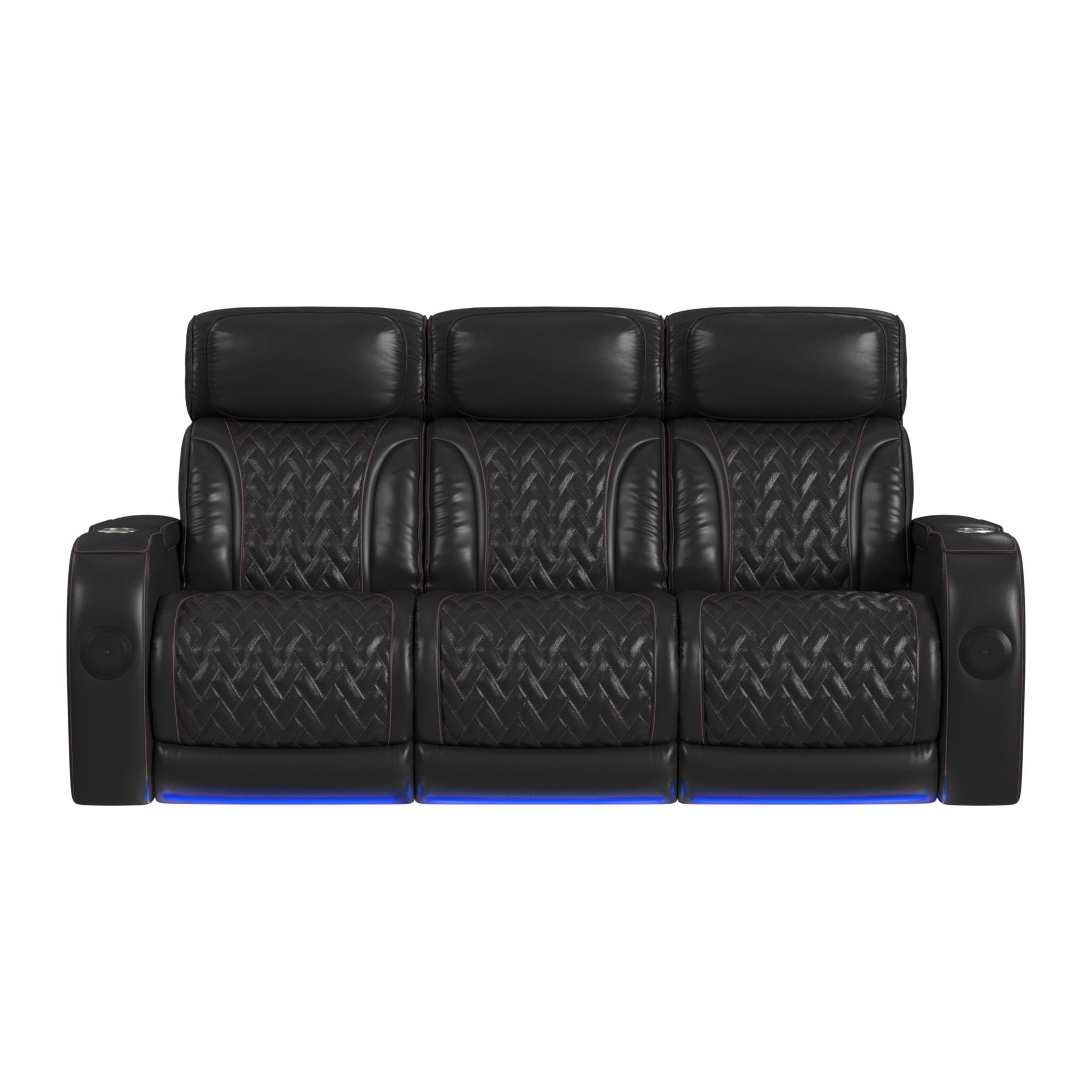 Prime Time - P3 Sofa With I Table, Reading Light, Heat, Massage, LED, And Speaker - Stylish Home Furniture