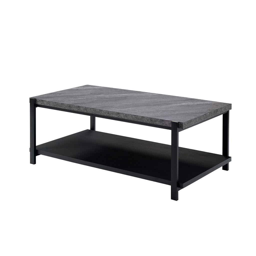 Linea - 3 Piece Occasional Set (1 Coffee & 2 End Tables) - Dark Gray - Stylish Home Furniture