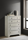 B320 - Oak Chest - Antique White - Stylish Home Furniture