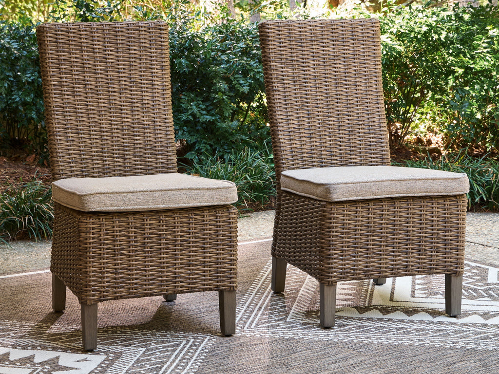 Laguna Heights - Side Chair With Cushion (Set of 2) - Beige - Stylish Home Furniture