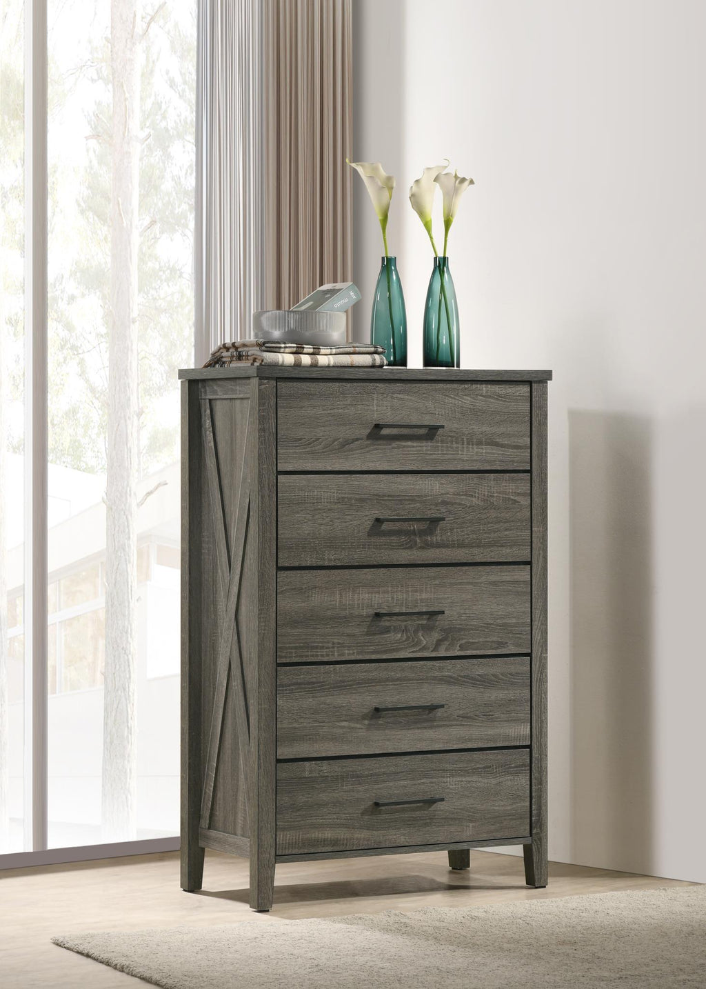 B522 - Chest - Rustic Gray - Stylish Home Furniture