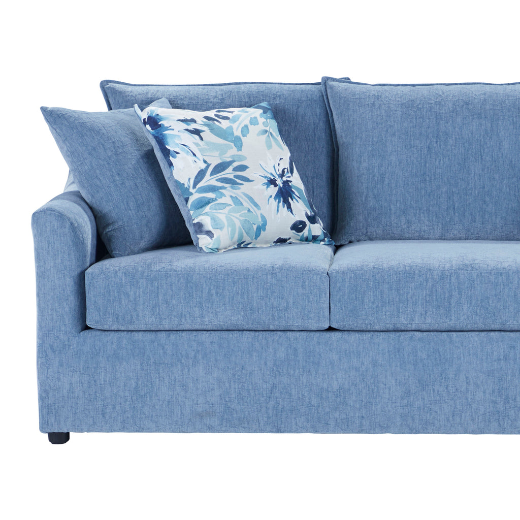Sylvie - 2 Piece Living Room Set (Sofa & Chair) - Blue Slate - Stylish Home Furniture