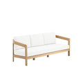Wesley - Patio Sofa With Cushions - White - Stylish Home Furniture