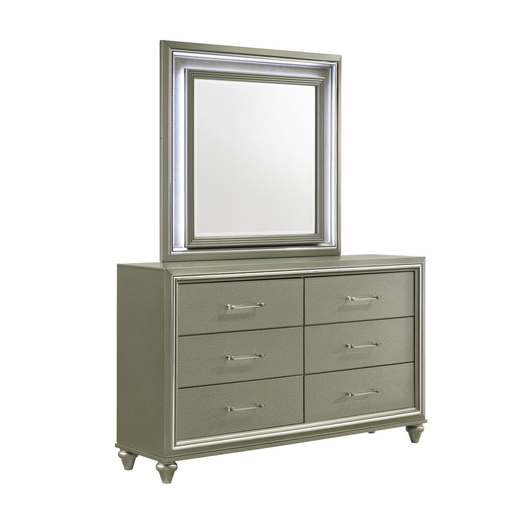 Lumina - Lighted Mirror - Silver - Stylish Home Furniture