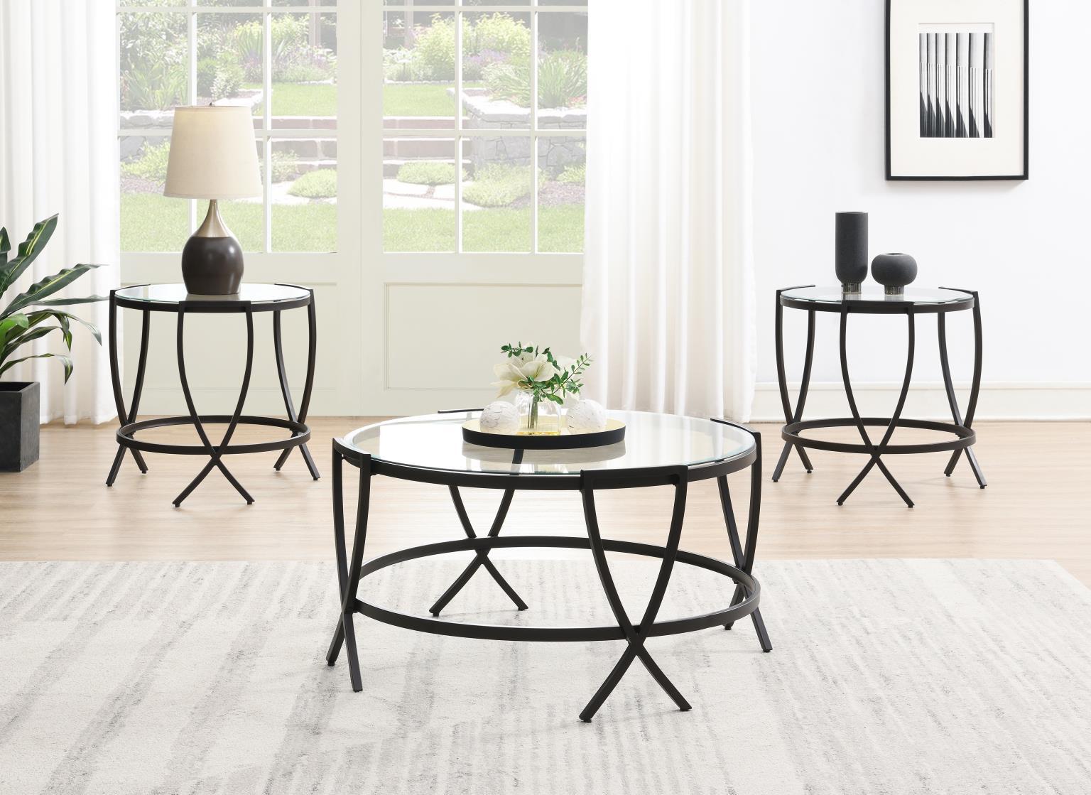 T275 - Coffee Table & 2 End Table - Pepper - Stylish Home Furniture