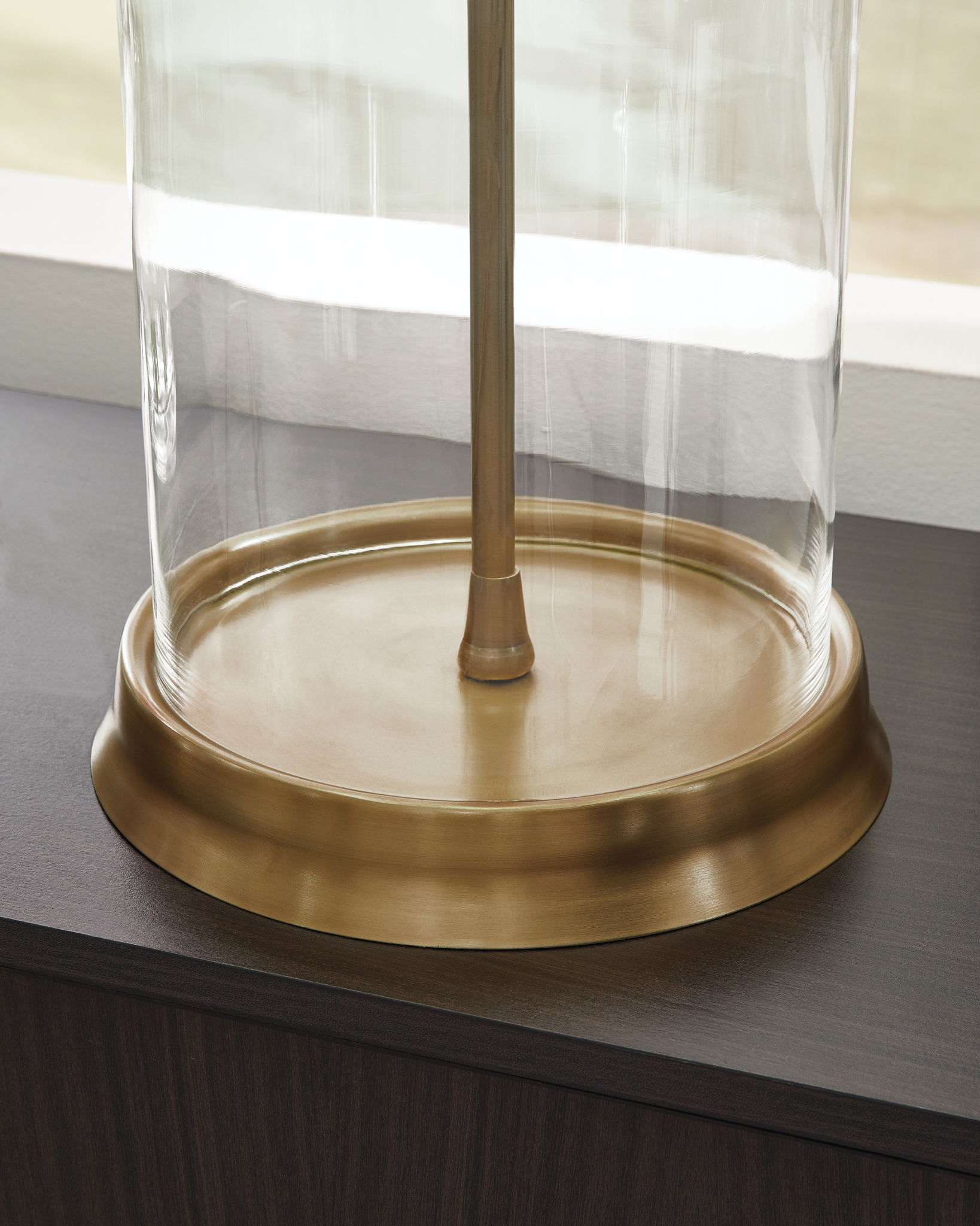 Gizeh - Glass Table Lamp - Clear / Gold Finish - Stylish Home Furniture