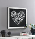 A2025 - LED Wall Art (Heart) - Pearl Silver - Stylish Home Furniture