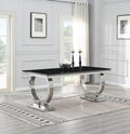 G-082-T-BLACK - Marble Dining Table - Black - Stylish Home Furniture