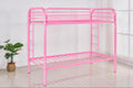 S138 - Twin Over Twin Bunk Bed - Pink - Stylish Home Furniture