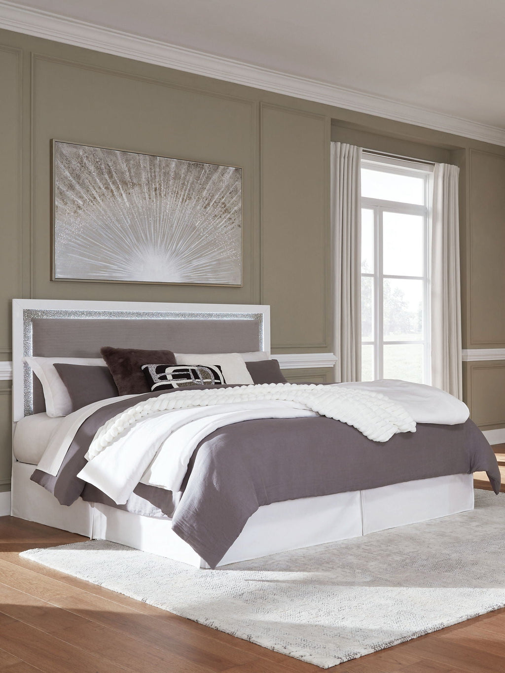 Maeling - Upholstered Panel Headboard - Stylish Home Furniture