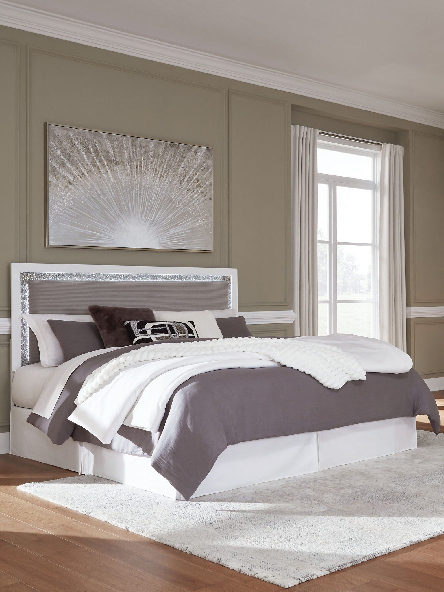 Maeling - Upholstered Panel Headboard - Stylish Home Furniture