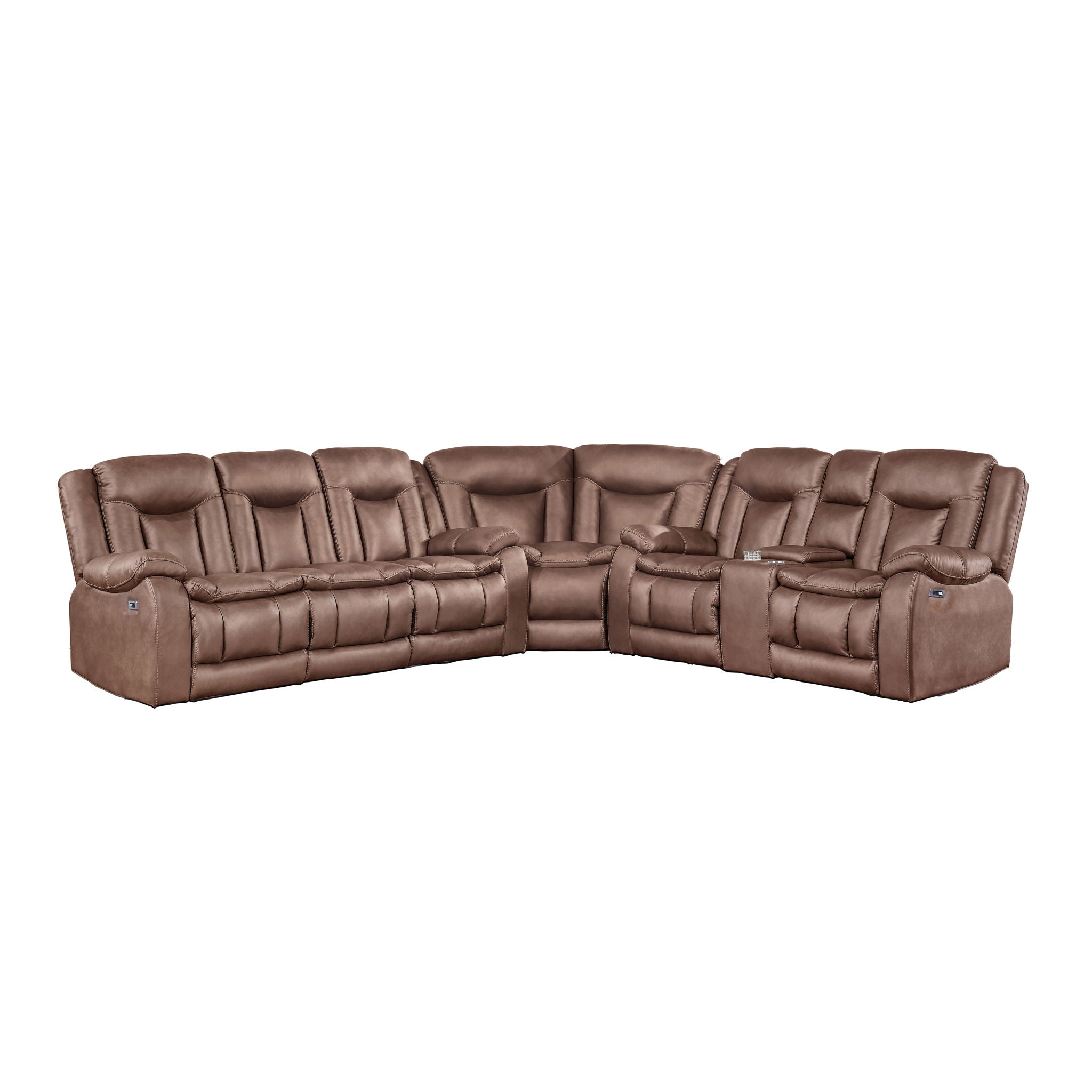 Morello - 3 Piece Manual Sofa/Loveseat/Wedge - Stylish Home Furniture