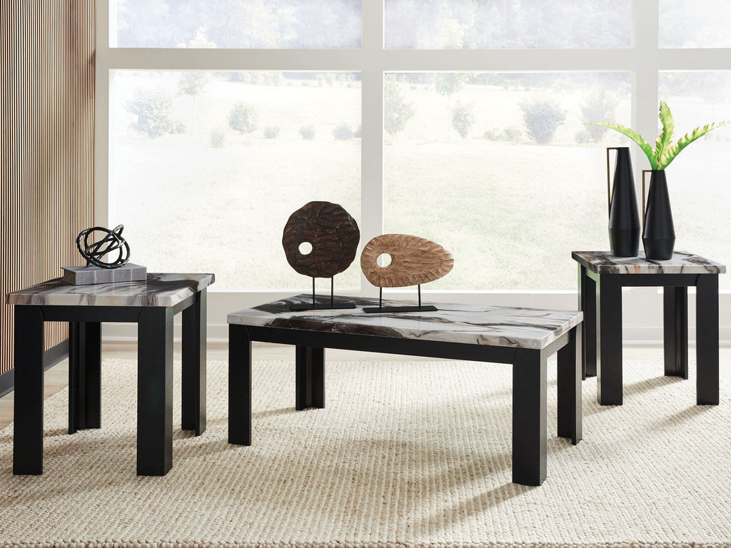 Jazmore - Occasional Table Set (Set of 3) - Dark Brown - Stylish Home Furniture