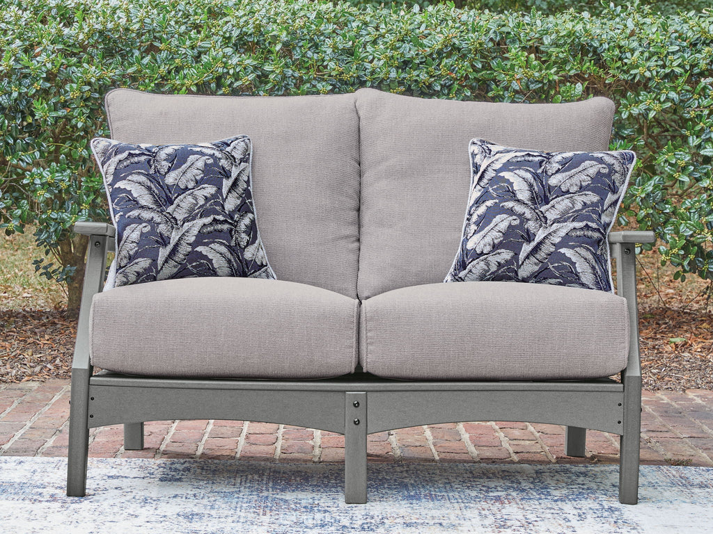 Cove Beach - Loveseat With Cushion - Gray - Stylish Home Furniture