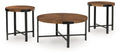 Crosstrail - Occasional Table Set (Set of 3) - Brown - Stylish Home Furniture