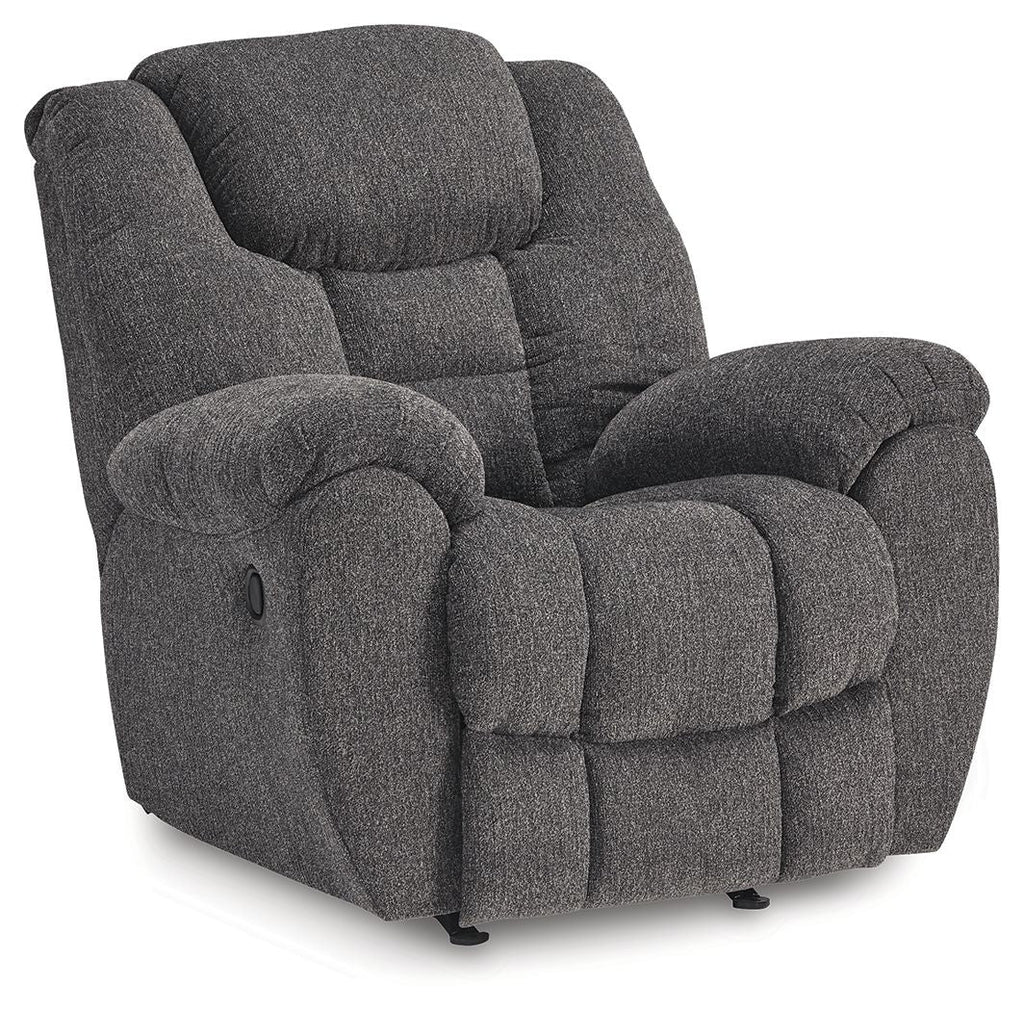 Foreside - Rocker Recliner - Charcoal - Stylish Home Furniture