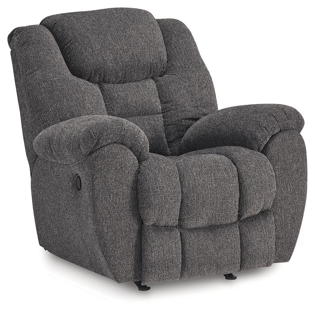 Foreside - Rocker Recliner - Charcoal - Stylish Home Furniture