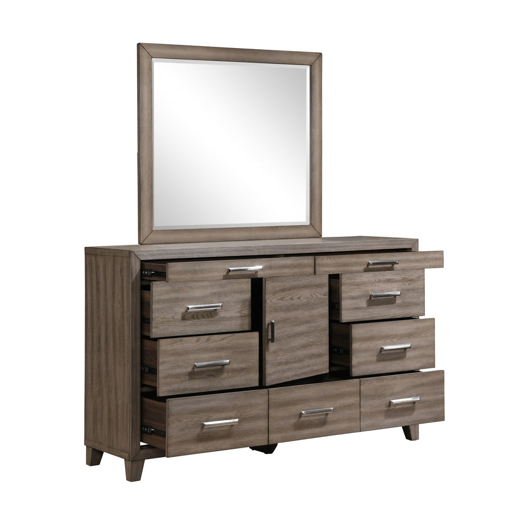 Harrisburg - Mirror - Walnut - Stylish Home Furniture