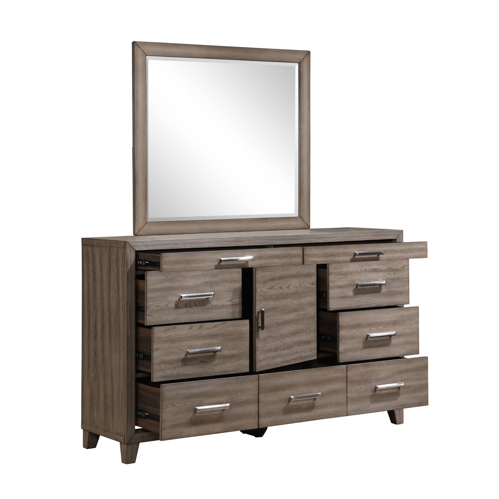 Harrisburg - Mirror - Walnut - Stylish Home Furniture