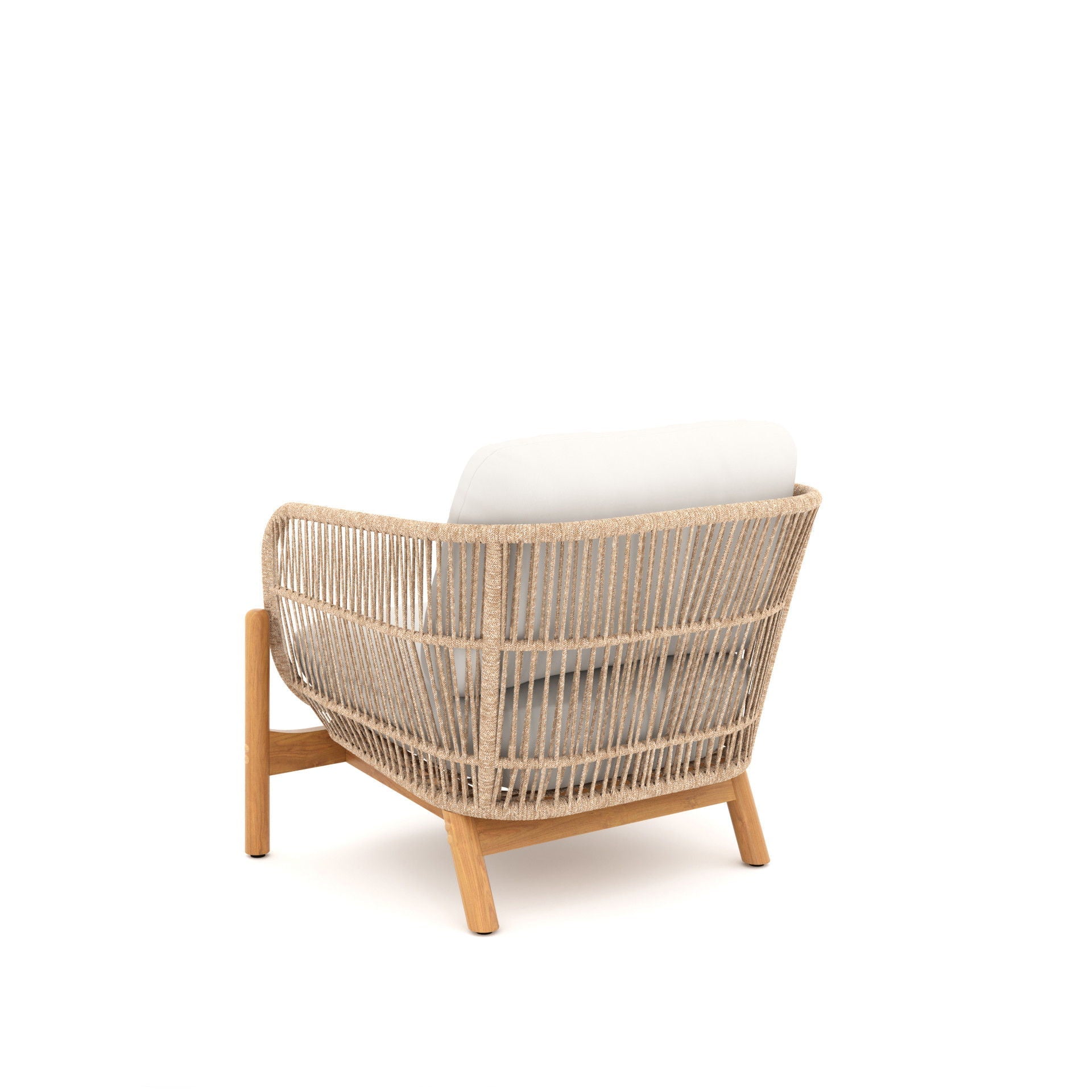 Solstice - Rope Club Chair - Linen Beige - Stylish Home Furniture